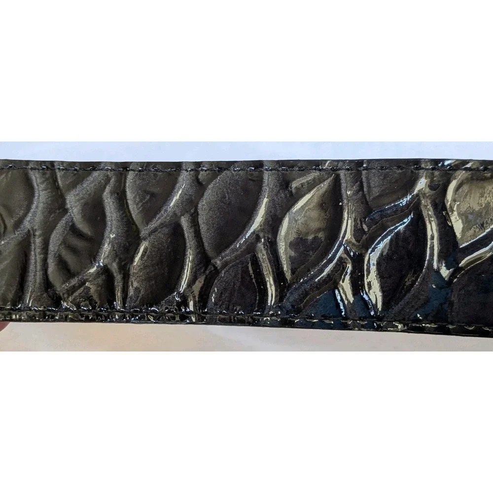 Jana Kos Belt Leatherock Buckle Rhinestones Chunky Fashion Purple Funky Cute S32